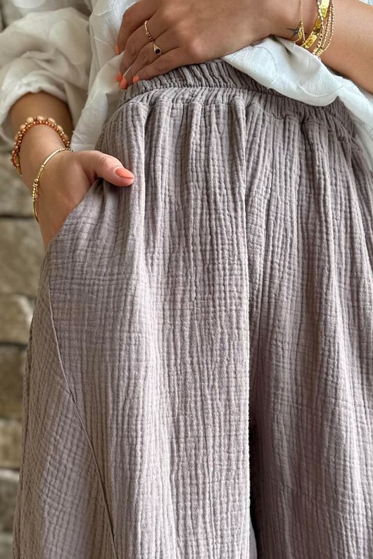 Hush Pillow Cotton Classic Barrel Pant Earth